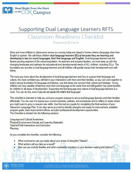 DLL Readiness Checklist (Fillable)