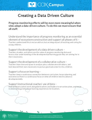 Creating a Data-Driven Culture