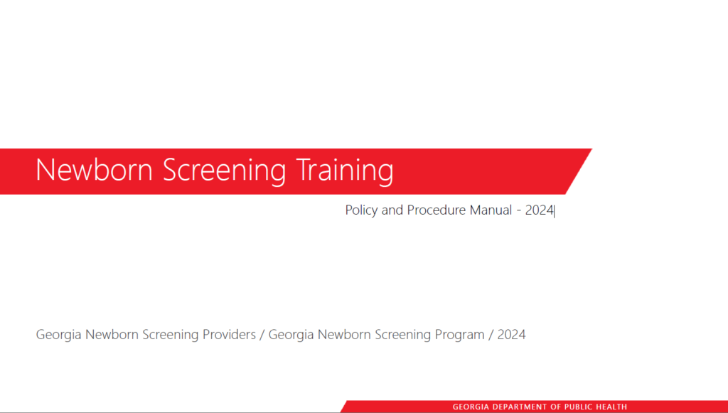 Newborn Screening Training