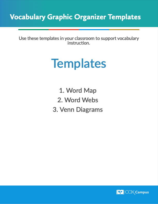 Vocabulary Graphic Organizer Templates