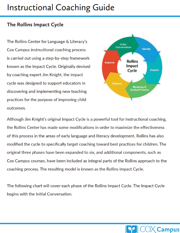 K3 Instructional Coaching Guide