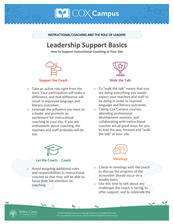 Leadership Support Basics