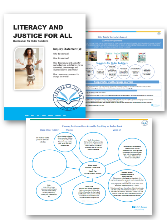 Literacy and Justice Bundle: Exercise (Older Toddlers)