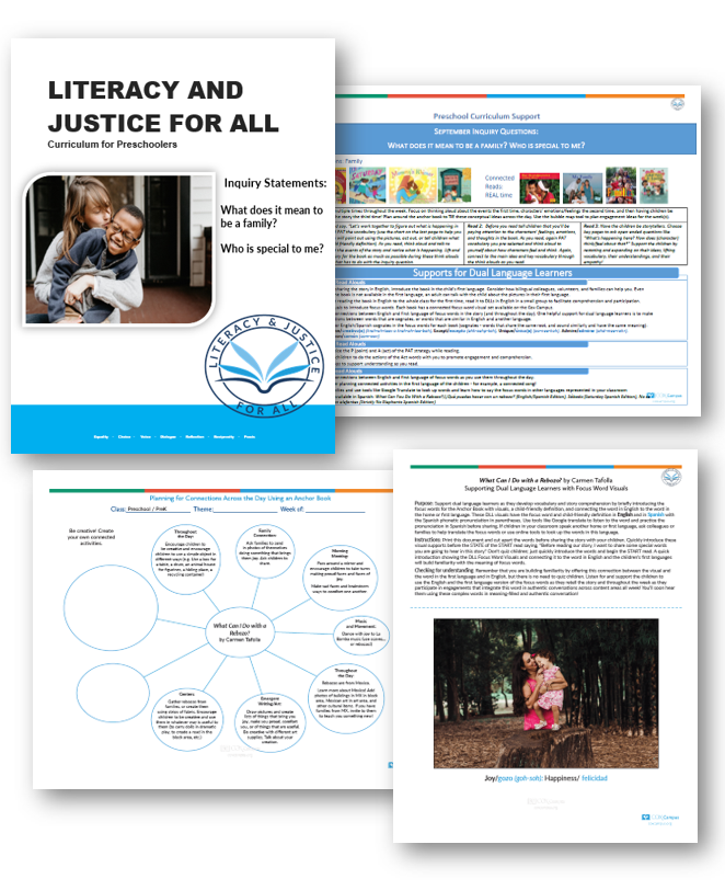 Literacy & Justice Bundle: Family (Preschoolers)