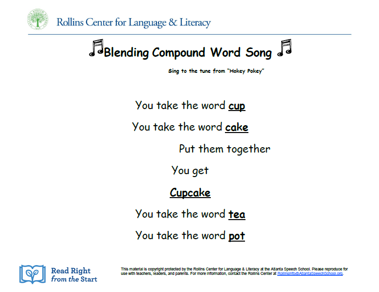 Compound Words Song