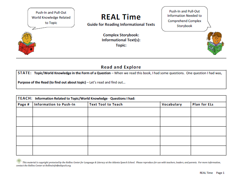 REAL Time Guide Template