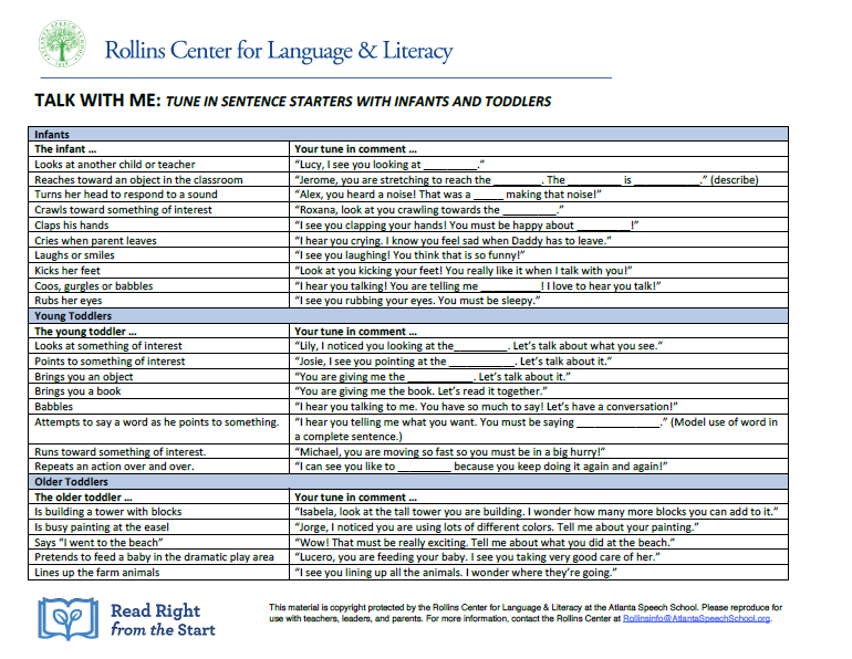 Tune In Sentence Starters