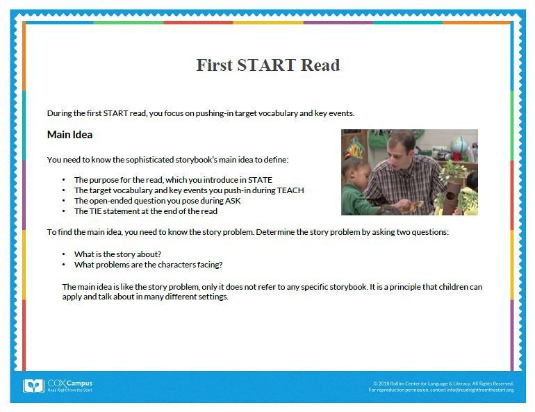 First START Read Teaching Aid