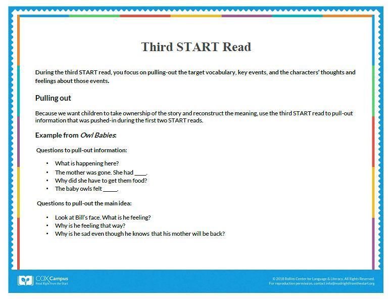 Third START Read Teaching Aid