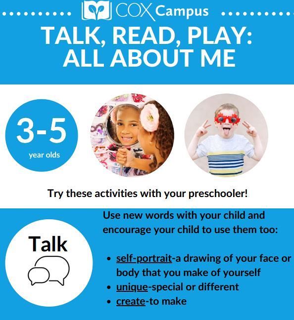 Talk, Read, Play: All About Me