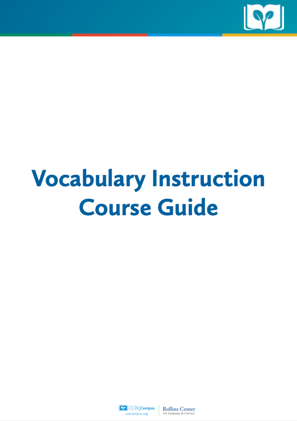 Vocabulary Instruction Course Guide