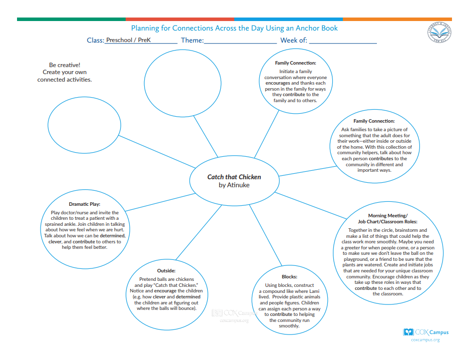 Literacy & Justice: Catch that Chicken Bubble Map (Preschool)- Nature and Ecology Themes