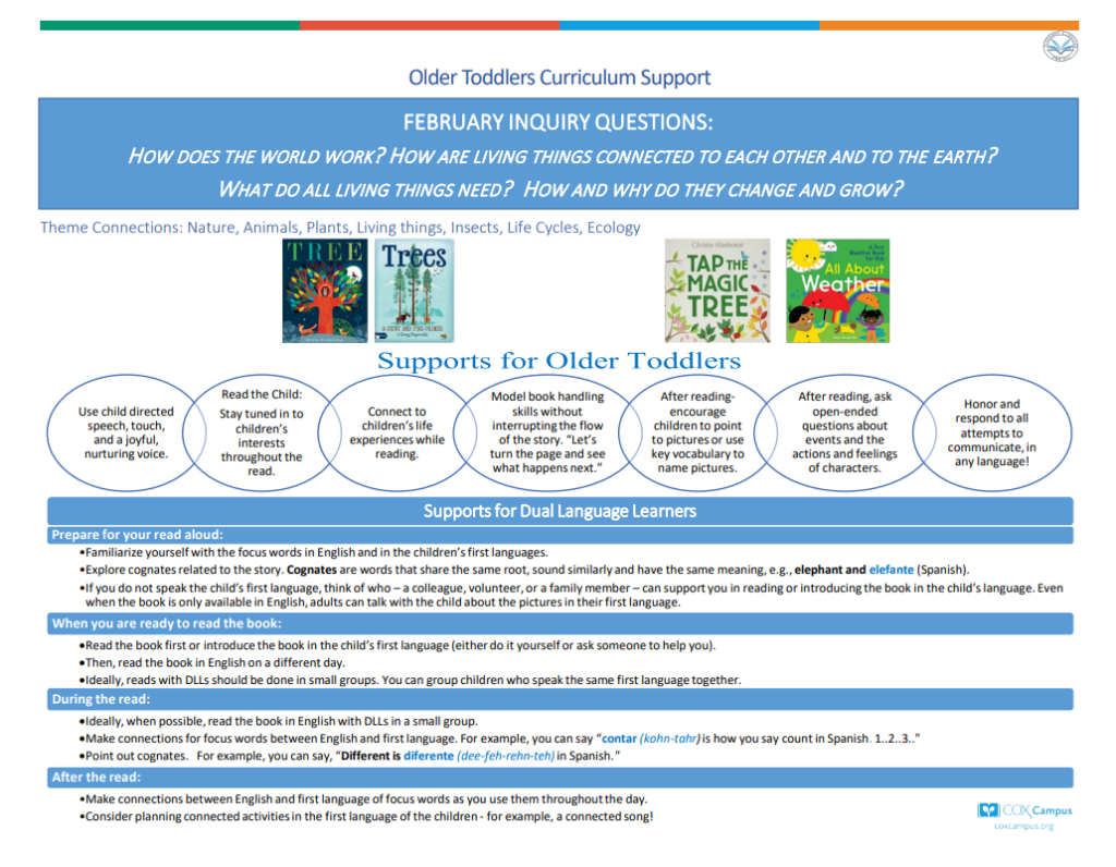 Literacy & Justice: Older Toddlers Curriculum Support - Living Things and Insects Themes