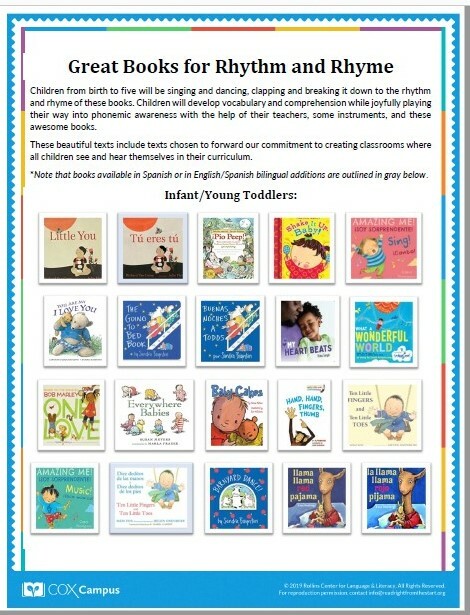 Great Books for Rhythm and Rhyme