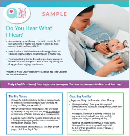 TWMB@Grady Teachlet: Hearing Screening