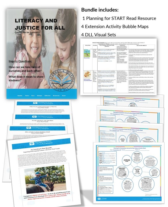 Literacy & Justice Bundle: Kindness (Preschoolers)