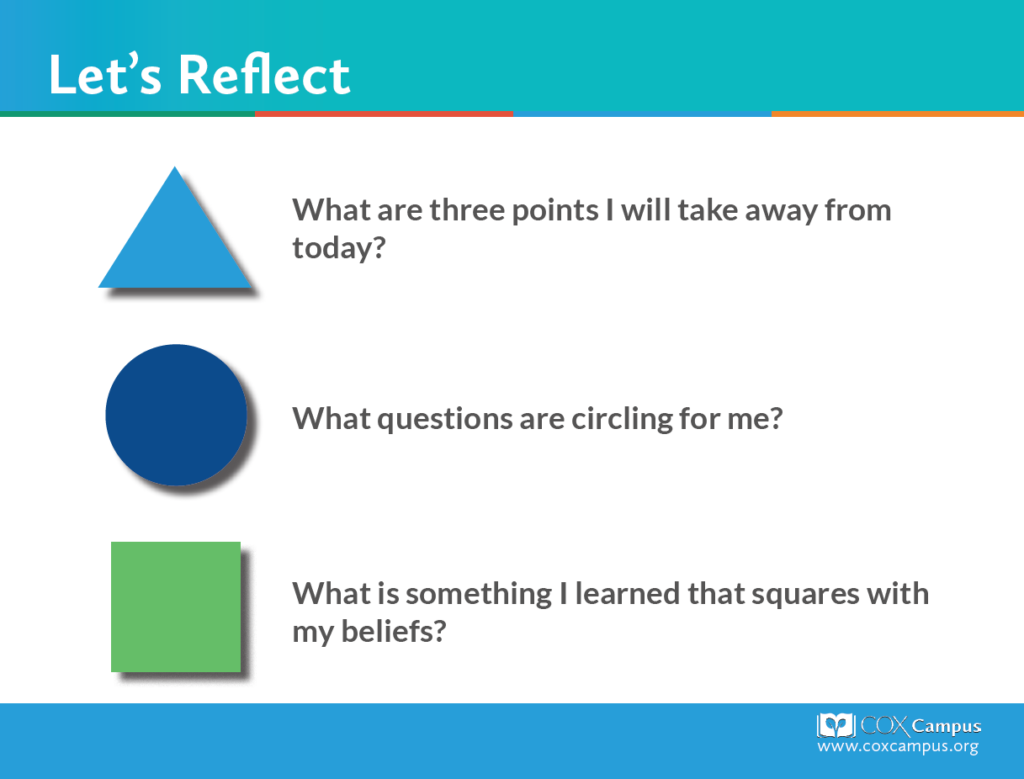 Triangle, Circle, Square Reflection Template