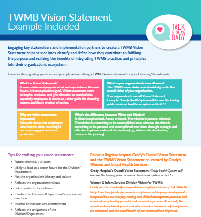 TWMB Healthcare Vision Statement