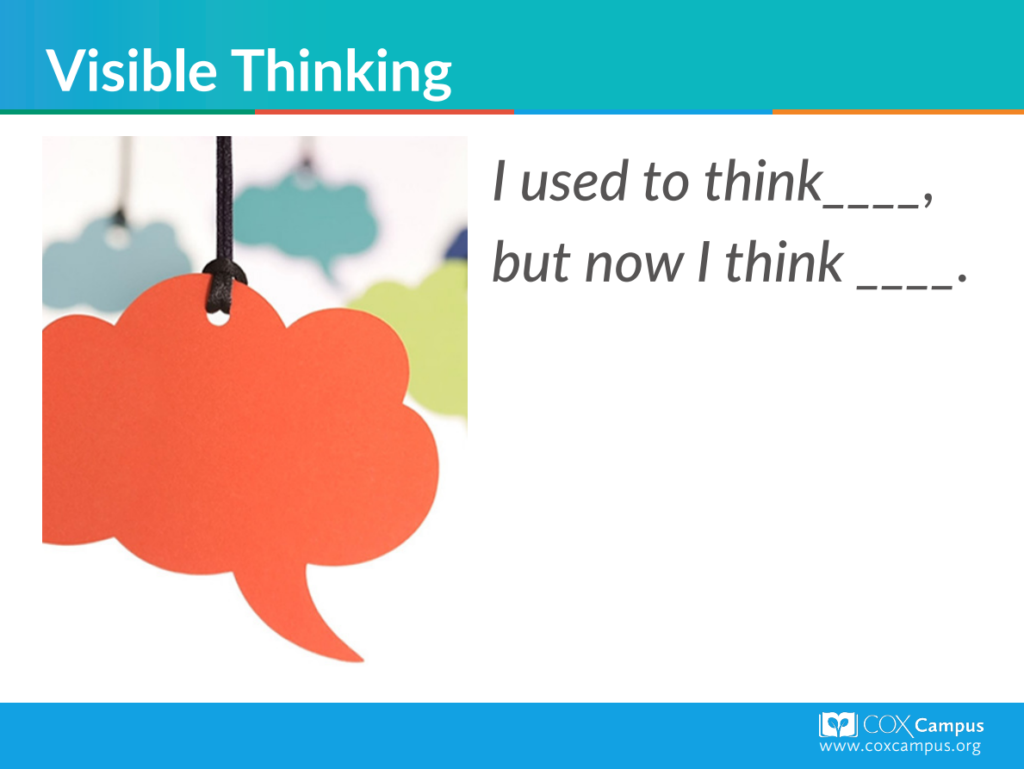 Visible Thinking Reflection Template